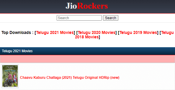 JioRockers: Illegal HD Movies Download Free