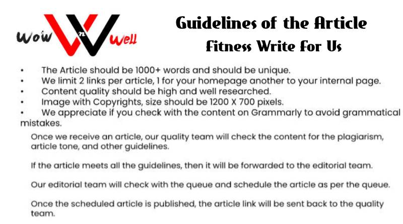 Fitness Write For Us