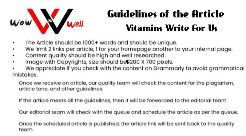 Vitamins Write For Us