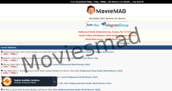 Moviesmad 2021 – Website for illegal download of HD movies